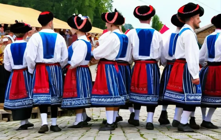 슬로바키아 역사 - Prompt 1: Slovak Folk Festival Dancers** 슬로바키아 역사 - Prompt 1: Slovak Folk Festival Dancers**